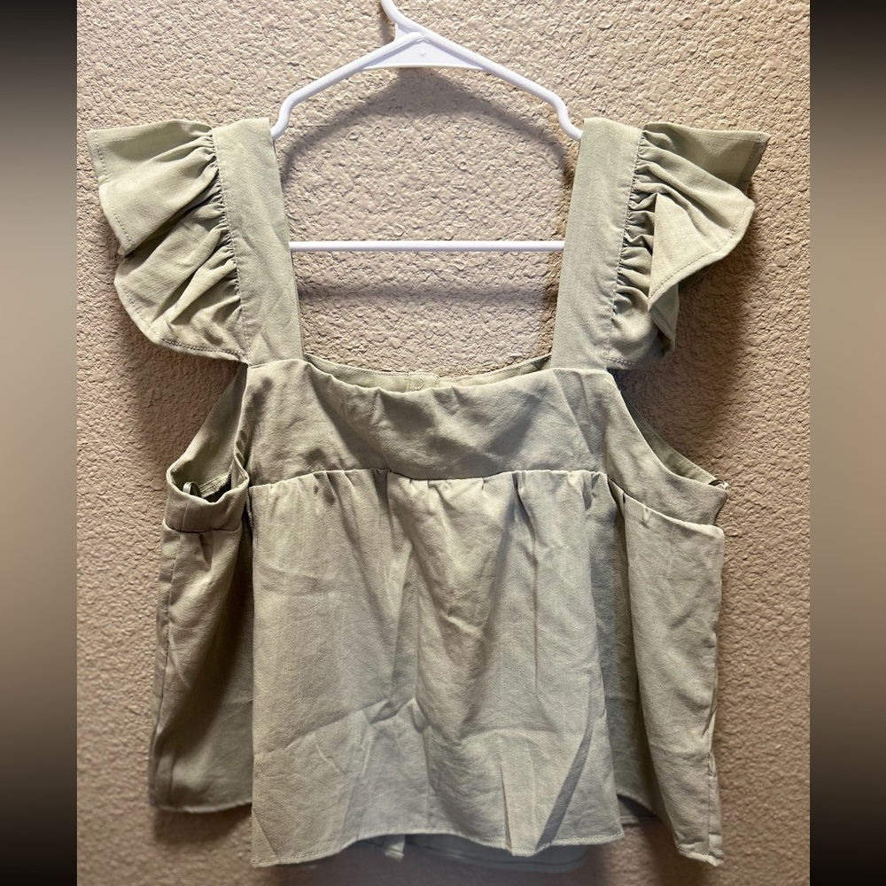 Green blouse - Picture 3 of 4